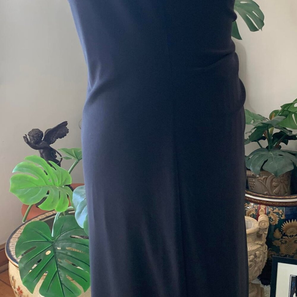 New with tags! Ralph Lauren versatile Dress black/white cascade-drape Size 8 - Picture 9 of 12